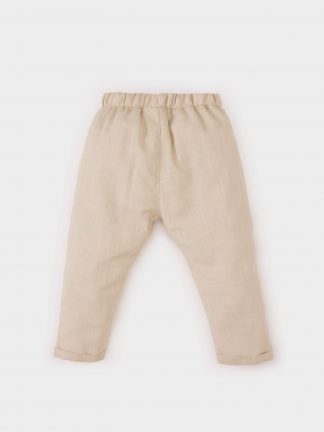 شلوار نوزاد پسر بژ دفکتو