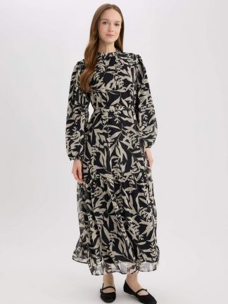 پیراهن زنانه مشکی دفکتو