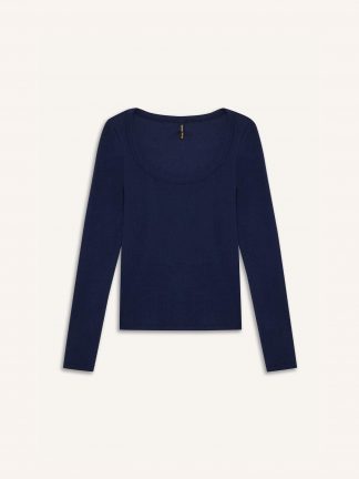 تیشرت زنانه سرمه ای دفکتو