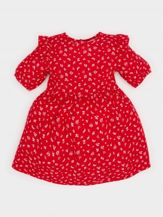 پیراهن نوزاد دختر قرمز دفکتو