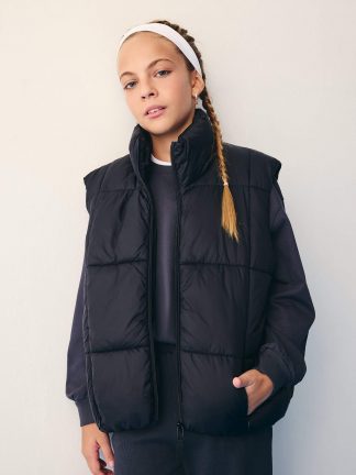 جلیقه دخترانه مشکی دفکتو