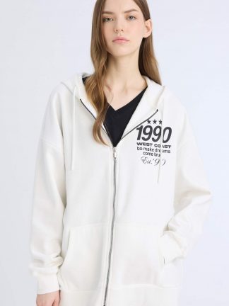 هودی زنانه سفید دفکتو