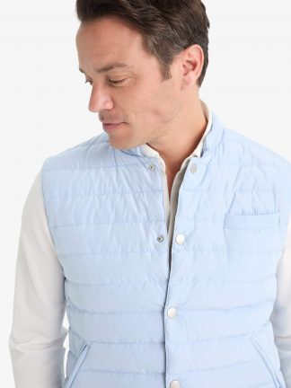 جلیقه ورزشی مردانه آبی روشن دفکتو