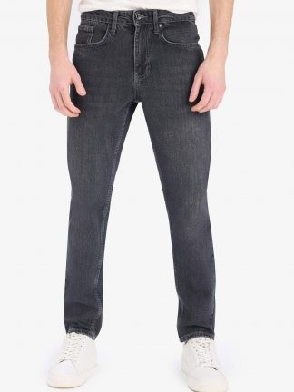 شلوار جین مردانه خاکستری تیره دفکتو