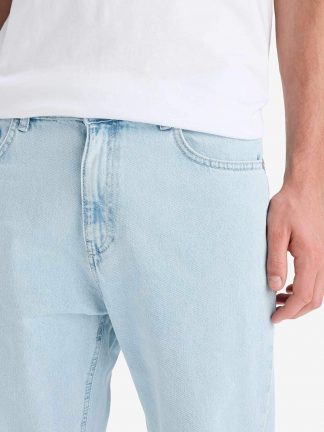 شلوار جین مردانه آبی روشن دفکتو