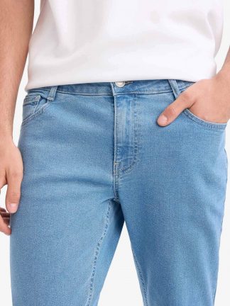 شلوار جین مردانه آبی روشن دفکتو