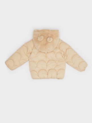 کاپشن نوزاد پسر بژ دفکتو