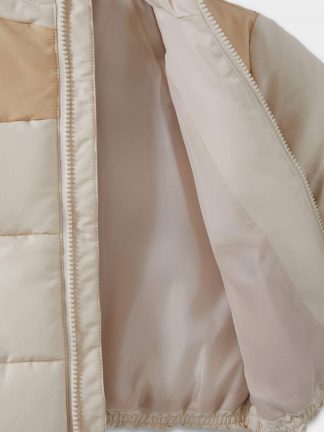 کاپشن نوزاد پسر بژ دفکتو