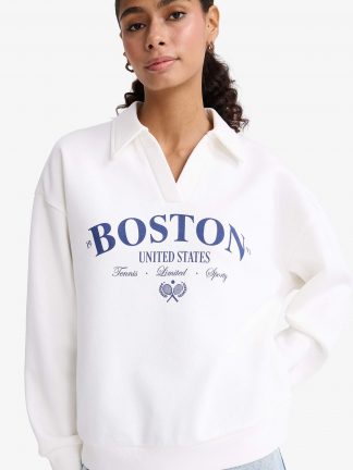 سویشرت زنانه بژ دفکتو