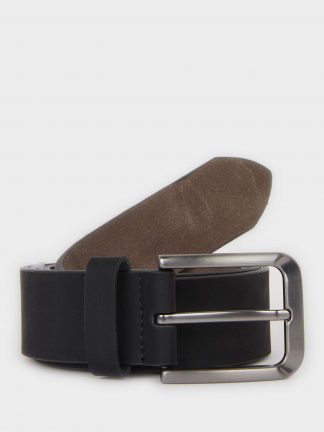 کمربند مردانه مشکی دفکتو