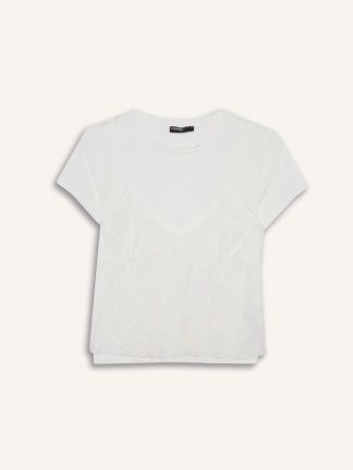 تاپ زنانه سفید دفکتو