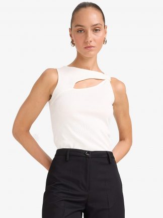 تاپ زنانه سفید دفکتو