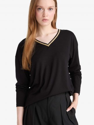 تیشرت زنانه مشکی دفکتو