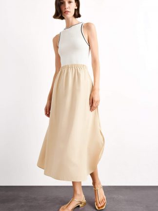 پیراهن زنانه بژ دفکتو