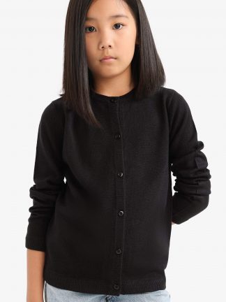 ژاکت دخترانه مشکی دفکتو