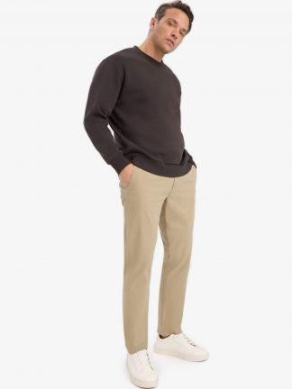 سویشرت مردانه قهوه ای تیره دفکتو