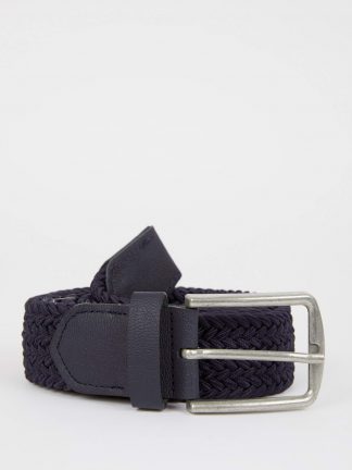 کمربند مردانه سرمه ای دفکتو