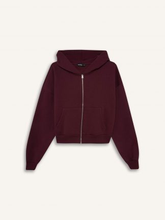 هودی زنانه زرشکی دفکتو