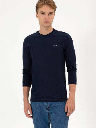 سویشرت مردانه سرمه ای یو اس پولو