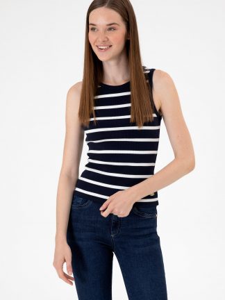 تاپ زنانه سرمه ای یو اس پولو