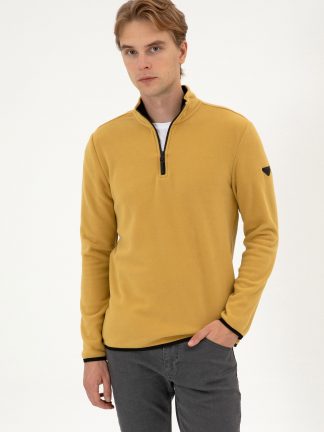 سویشرت مردانه آبی نفتی یو اس پولو