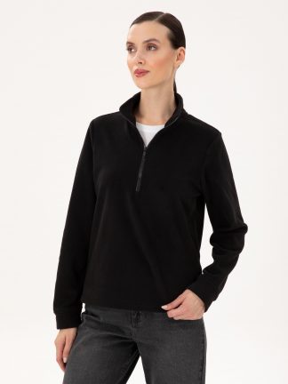 سویشرت زنانه مشکی پیرکاردین