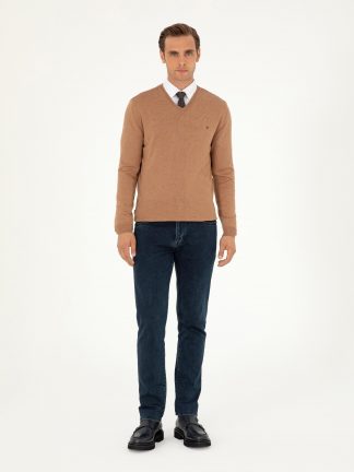 پلیور مردانه شتری پیرکاردین