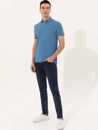 پولوشرت مردانه آبی کوبالت کاشارل