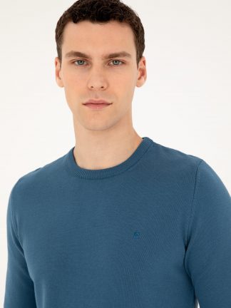 پلیور مردانه آبی کوبالت پیرکاردین