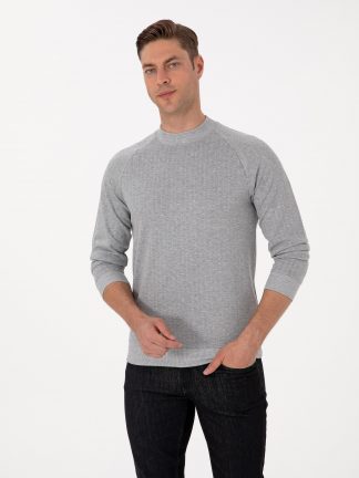 سویشرت مردانه خاکستری روشن پیرکاردین