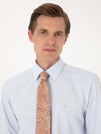 پیراهن رسمی مردانه آبی روشن پیرکاردین