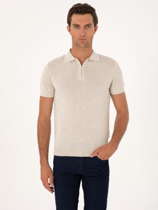 پلیور مردانه بژ کاشارل