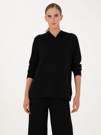 هودی زنانه مشکی پیرکاردین