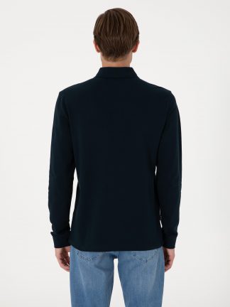 سویشرت مردانه سرمه ای پیرکاردین