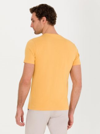 تی شرت مردانه خردلی کاشارل