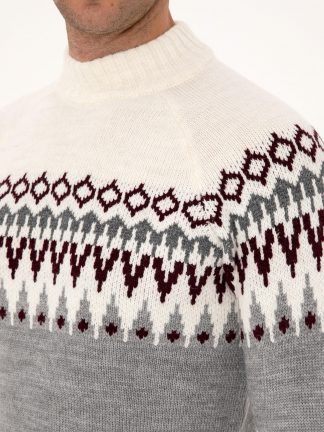 پلیور مردانه خاکستری روشن پیرکاردین