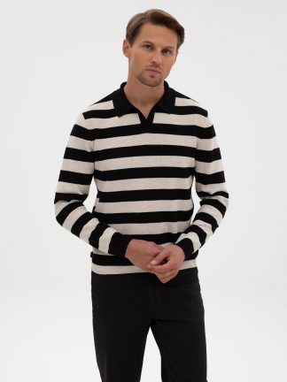 پلیور مردانه مشکی پیرکاردین