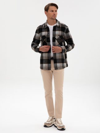 شلوار جین اسلیم فیت مردانه بژ پیرکاردین