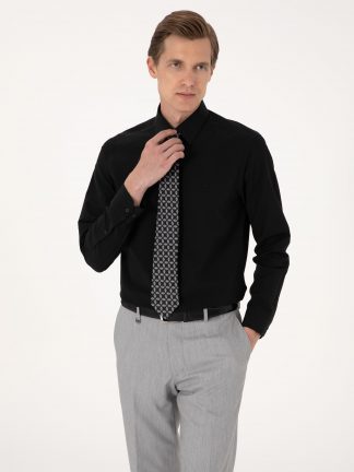 پیراهن رسمی مردانه مشکی پیرکاردین