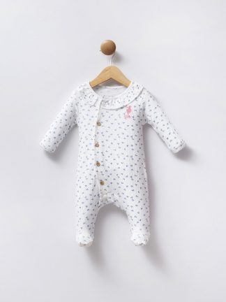 سرهمی نوزاد دختر آبی یو اس پولو