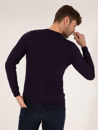 پلیور مردانه ارغوانی پیرکاردین