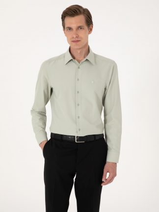 پیراهن رسمی مردانه سبز پیرکاردین