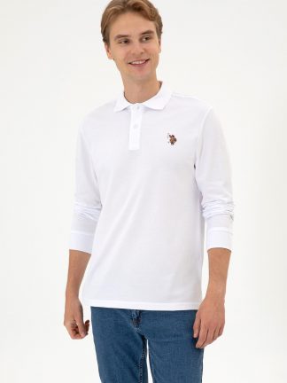 سویشرت مردانه سفید یو اس پولو