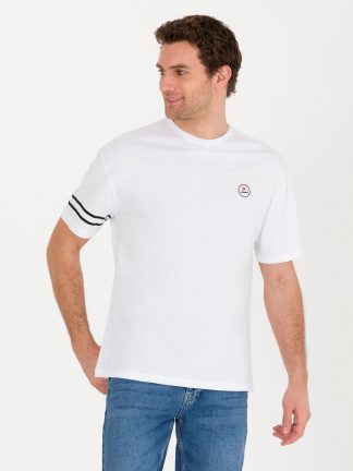 تی شرت مردانه سفید کاشارل