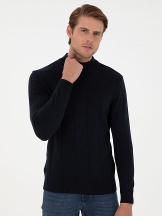 پلیور مردانه سرمه ای پیرکاردین