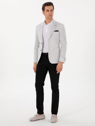 شلوار جین اسلیم فیت مردانه مشکی کاشارل