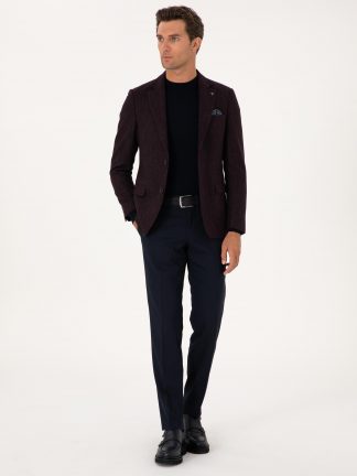 کت مردانه زرشکی کاشارل