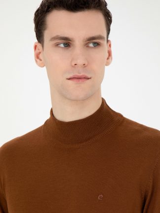 پلیور مردانه قهوه ای پیرکاردین