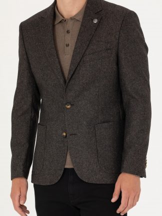 کت مردانه قهوه ای پیرکاردین