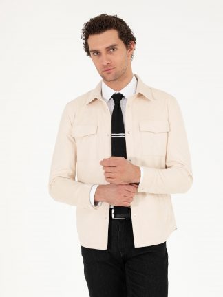 کت مردانه سفید کاشارل